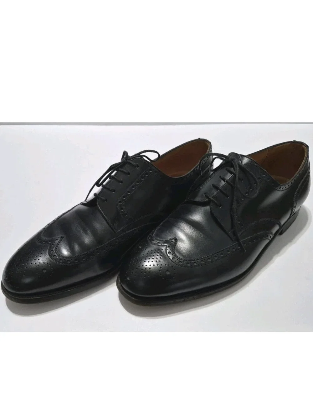 J.M. Weston Wingtip Derbies 587 Size 10.5E** Made In France.